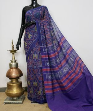 Single ikat cotton patola Saree 021