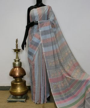 Single ikat cotton patola Saree 017