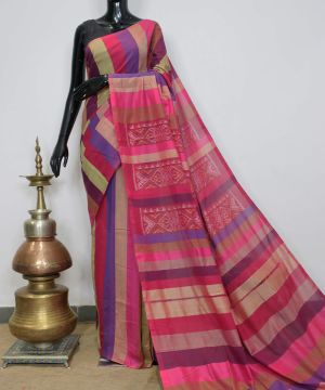 Single ikat cotton patola Saree 028