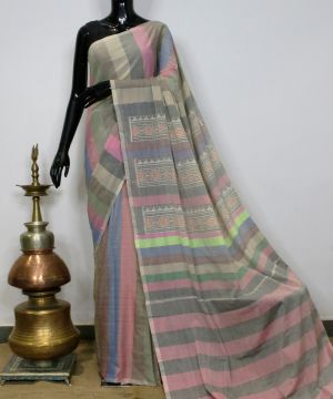 Single ikat cotton patola Saree 027