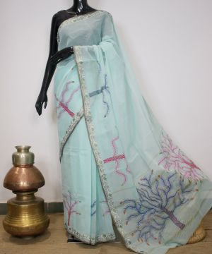 Bhil Hand Painted Saree 004