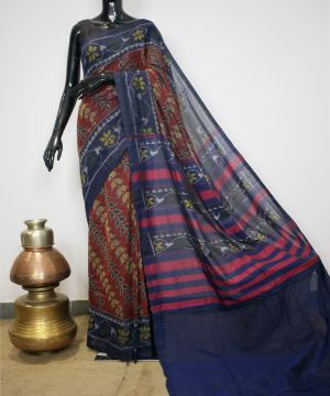 Single ikat cotton patola Saree 011