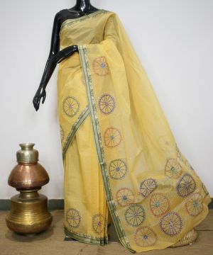 Bhil Hand Painted Saree 007