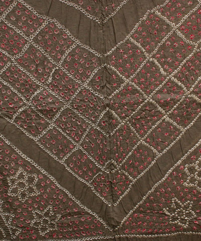 Grey Bandhani pure Cotton Dupatta
