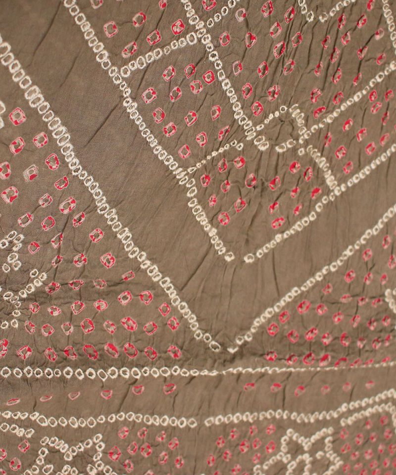 Grey Bandhani pure Cotton Dupatta