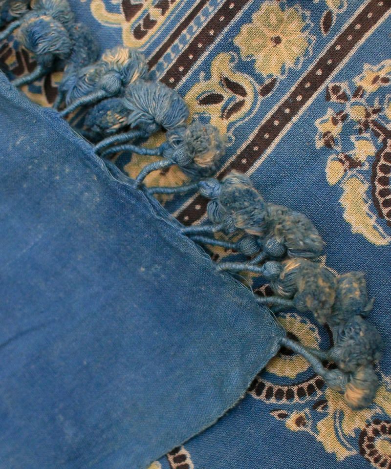 Ajrak Indigo Hand Block Print Dupatta