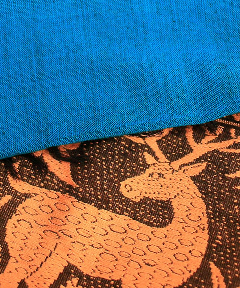 Baluchari Handloom Turquoise Blue Dupatta