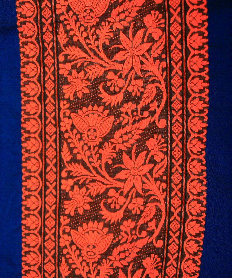 Baluchari Handloom Royal Blue Dupatta