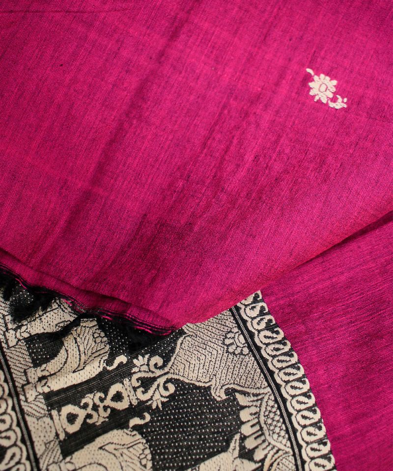 Baluchari Handloom Pink Dupatta