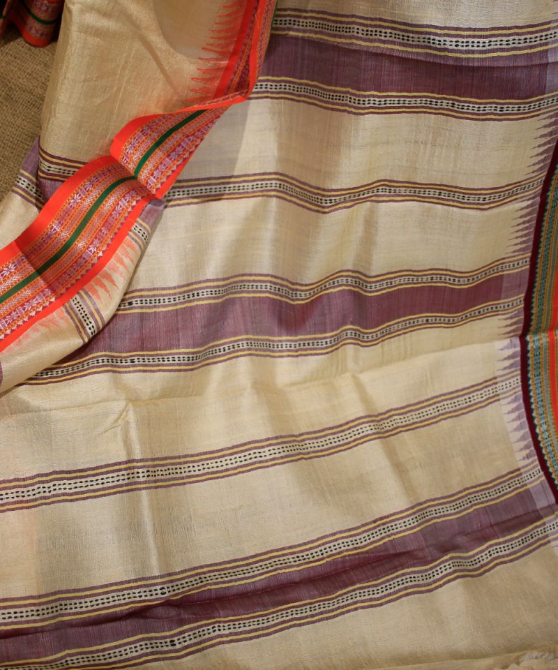 Karvati Kinar Vidarbha Tussar Saree 002