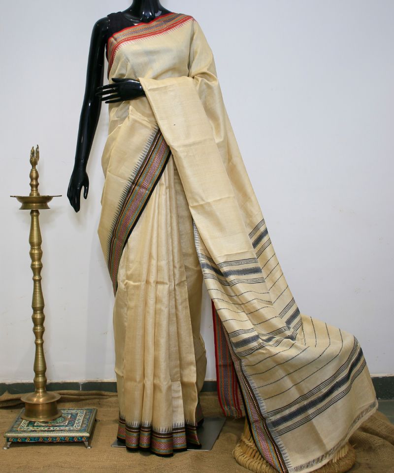 Karvati Kinar Vidarbha Tussar Saree 003