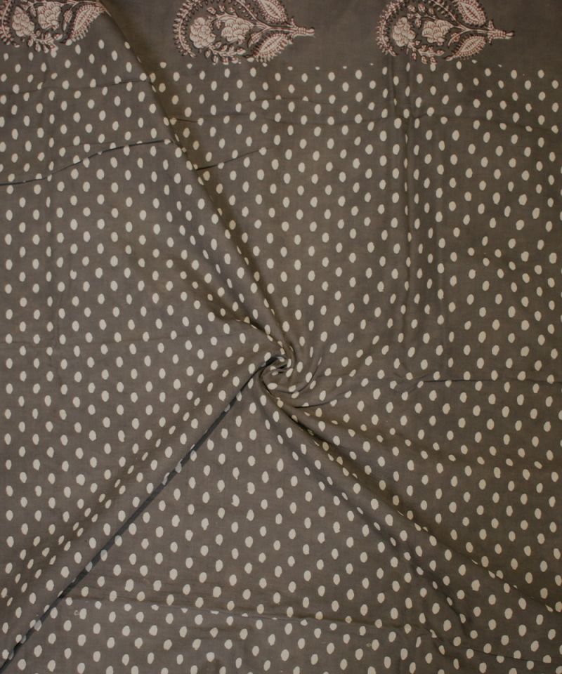 Bagru Hand Block Printed Saree 004