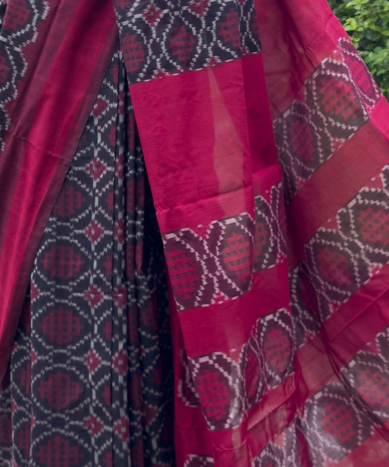 Single ikat Pochampally saree 002
