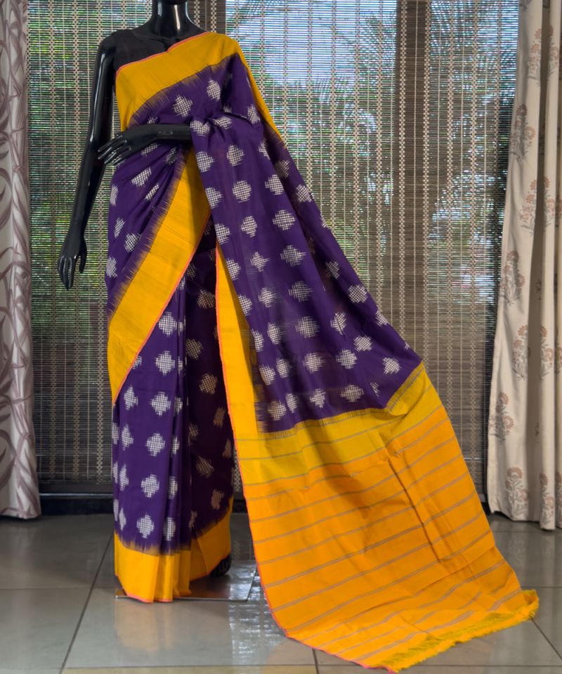 Double ikat pochampally saree 001