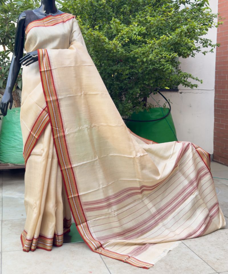 Karvati Kinar Vidarbha Tussar Saree 002