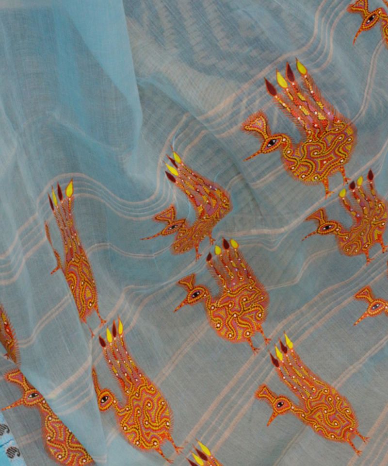 Bhil Hand Painted Saree 001