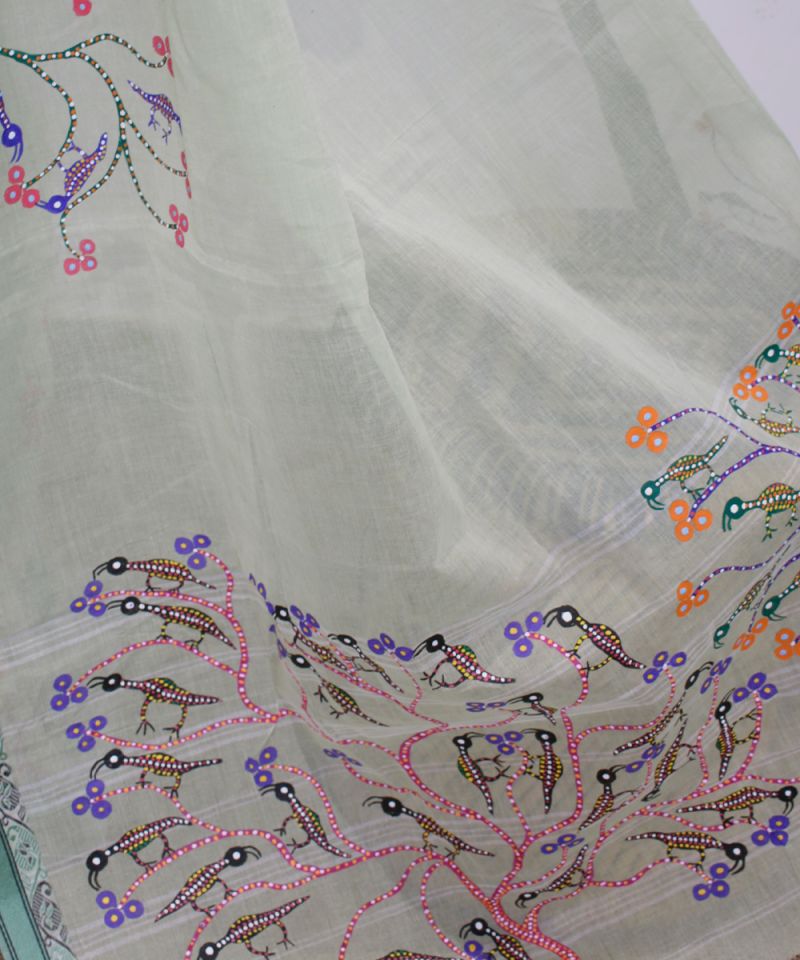 Bhil Hand Painted Saree 003