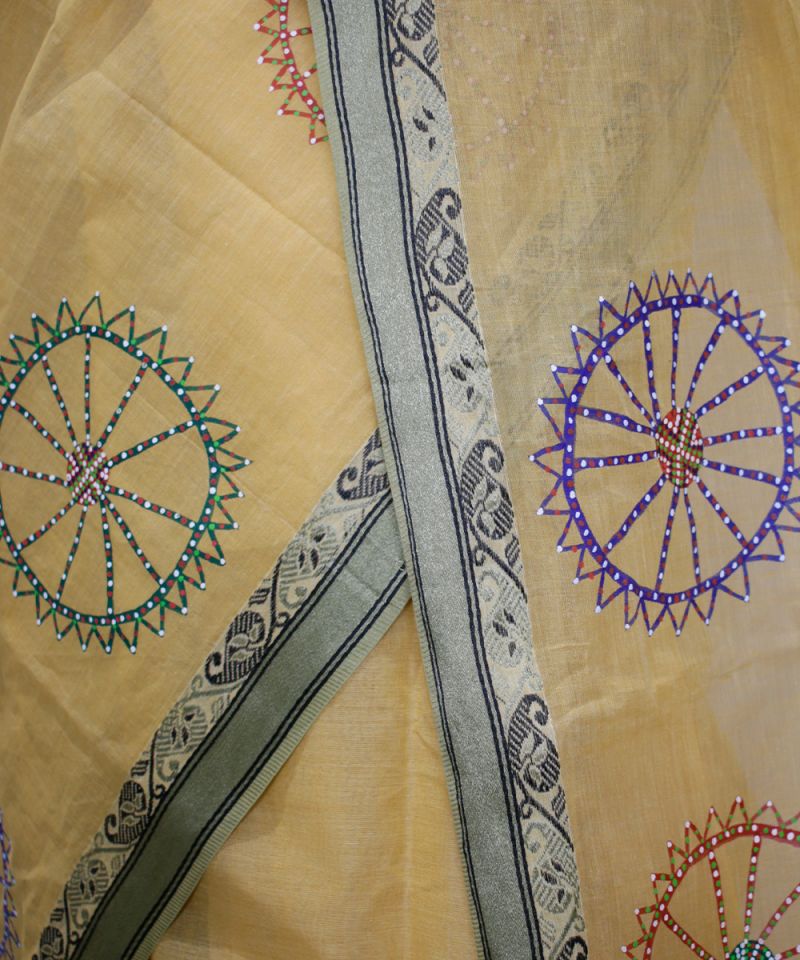 Bhil Hand Painted Saree 007