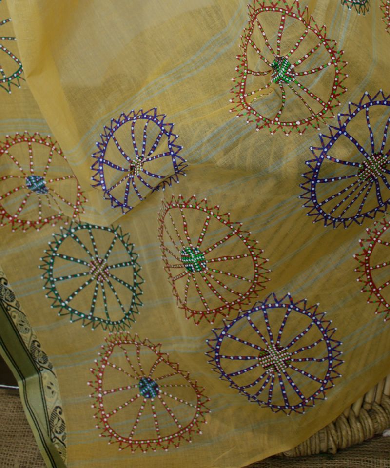 Bhil Hand Painted Saree 007