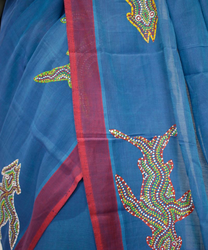 Bhil Hand Painted Saree 008