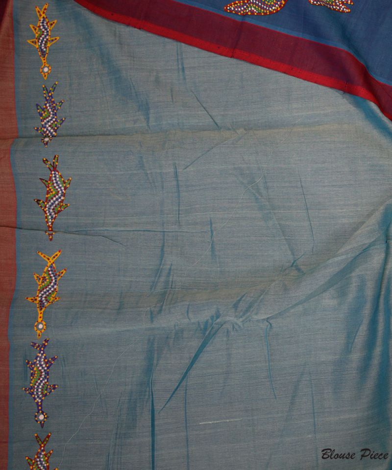 Bhil Hand Painted Saree 008