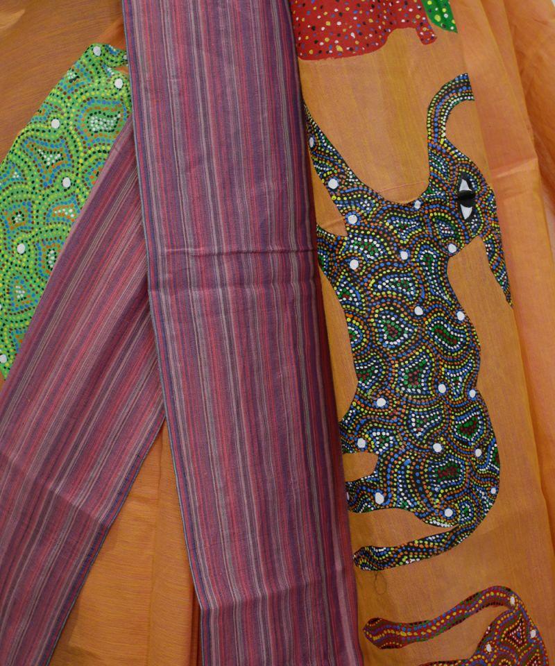 Bhil Hand Painted Saree 011