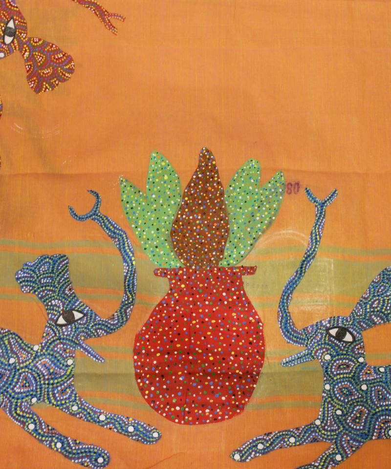 Bhil Hand Painted Saree 011