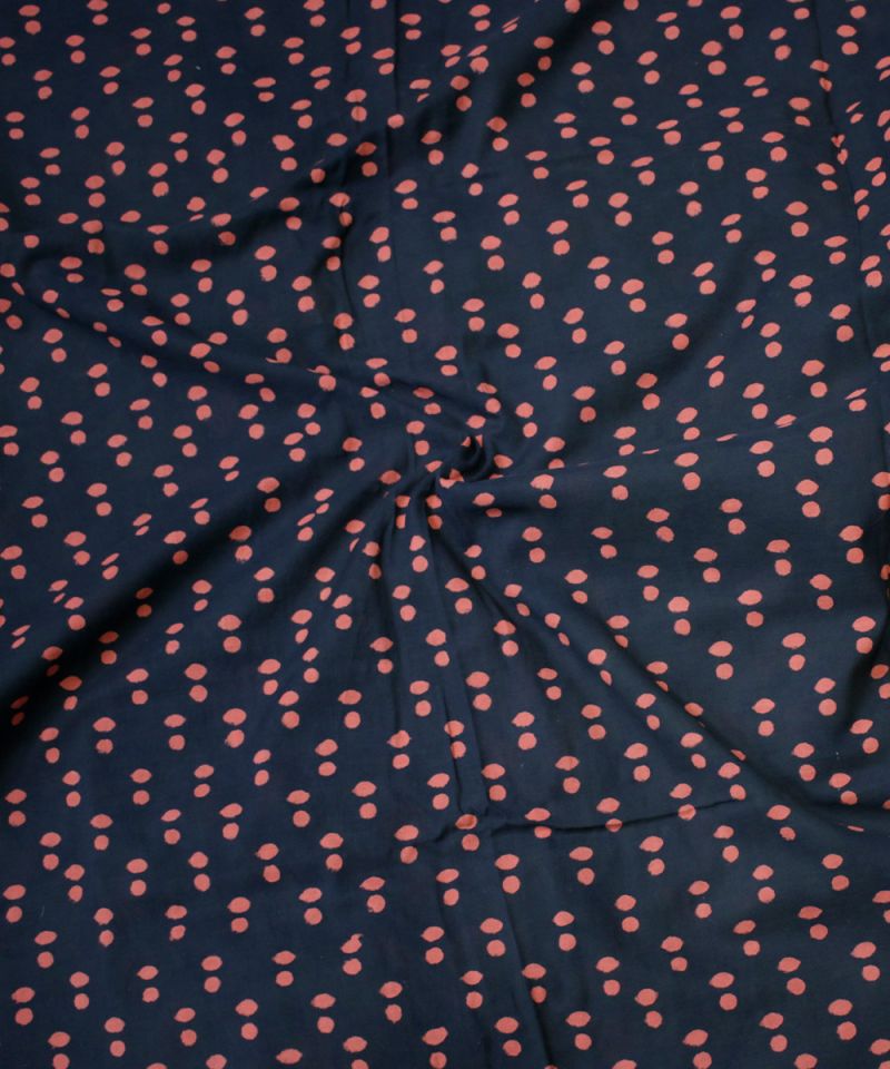 Bagru Hand Block Printed Saree 002