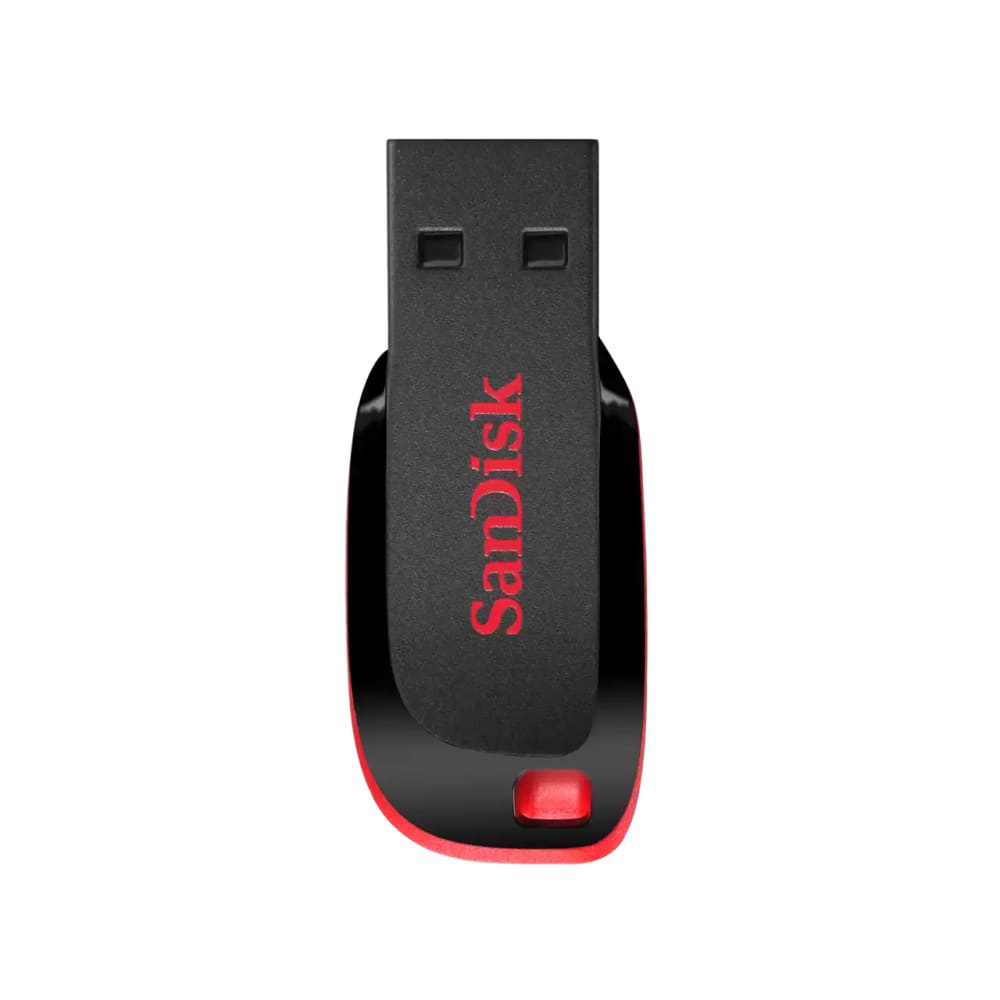 Pendrive Sandisk Cruzer Blade 128gb Usb 2.0 Negro Y Rojo