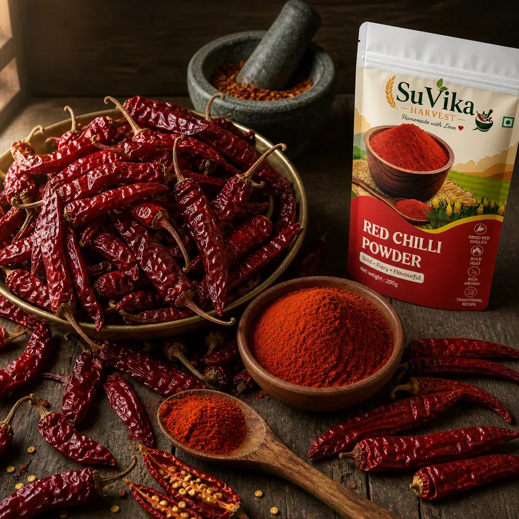 Chilli Powder — ingredients with pouch