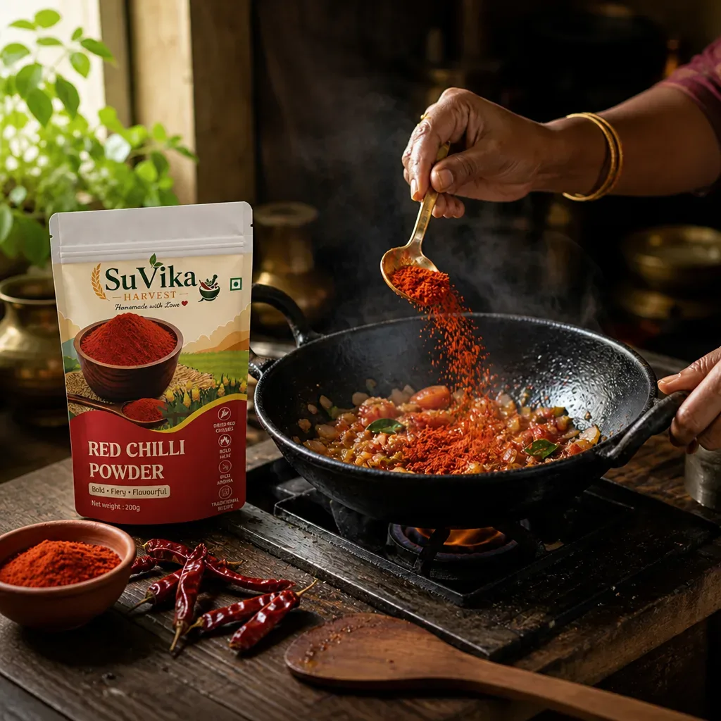 Chilli Powder — serving with pouch