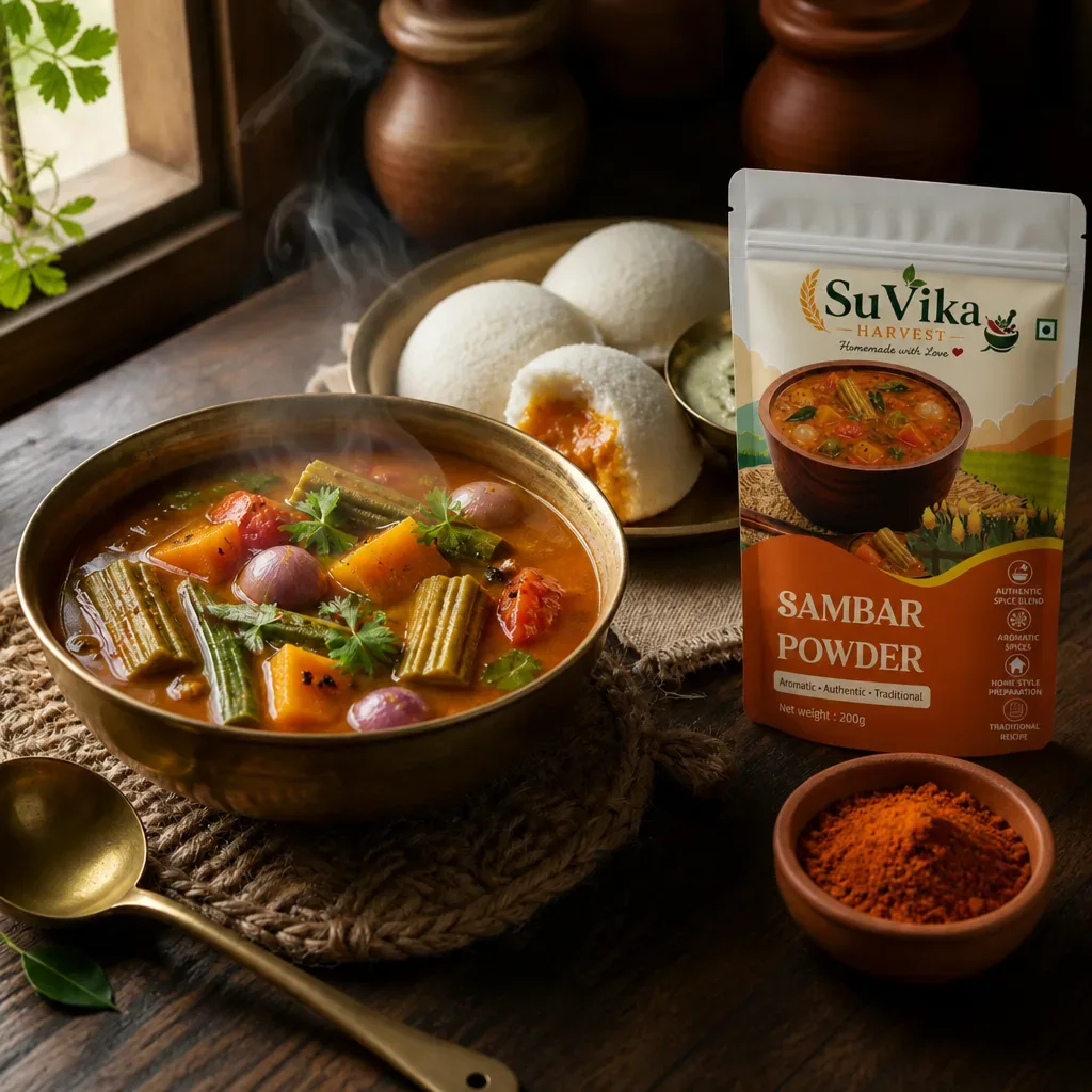 Sambar Powder — serving with pouch