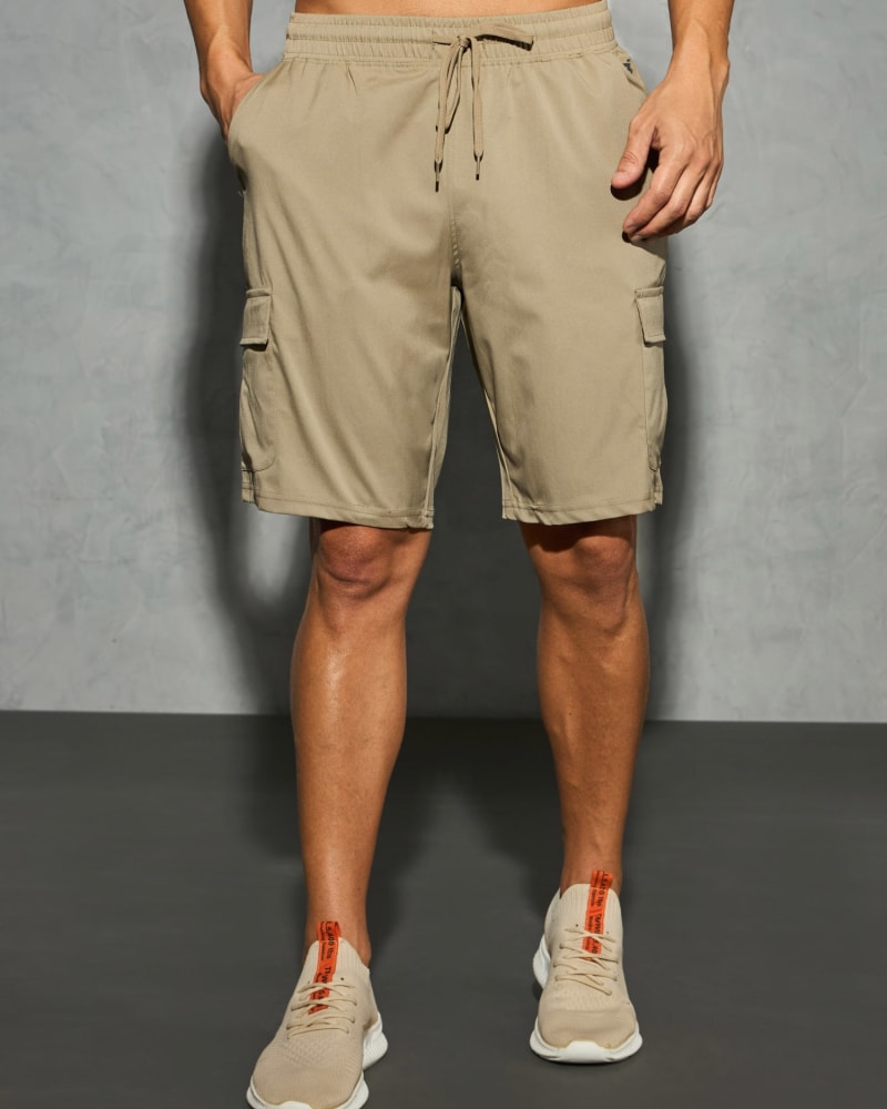 Flex Short (Khaki) — Shorts high-resolution detail view