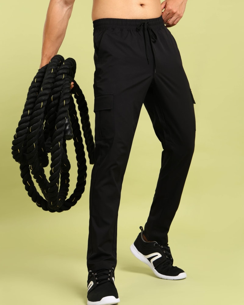 Cargo Flex (Black) — Cargo Pants high-resolution detail view