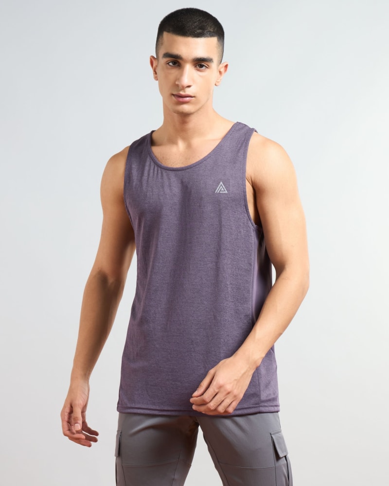 Melange Vest (Grape Vine Melange) — Vests high-resolution detail view