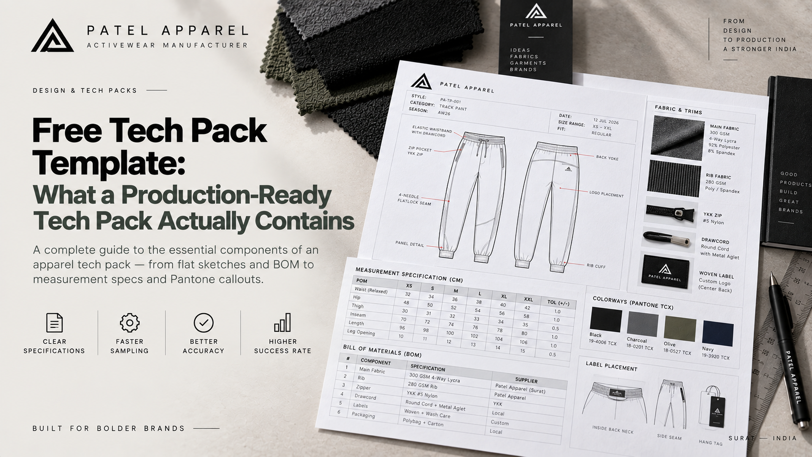 Free Tech Pack Template: What a Production-Ready Tech Pack Actually Contains