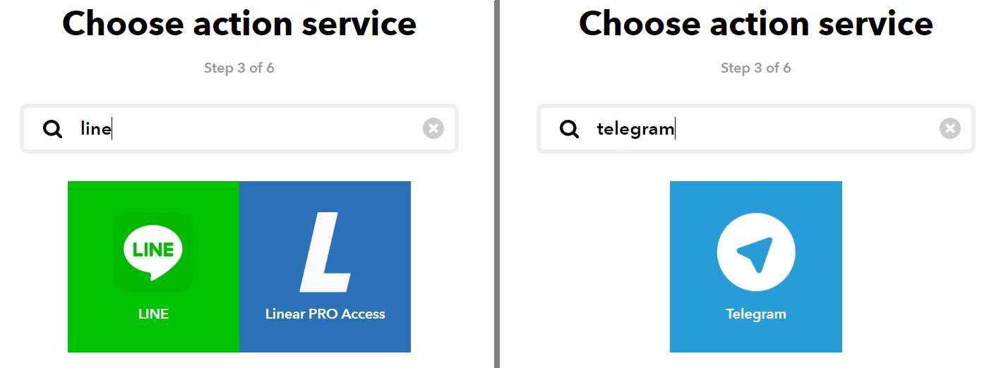 LINE or Telegram