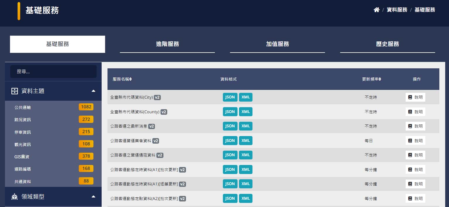 TDX 各項服務查詢