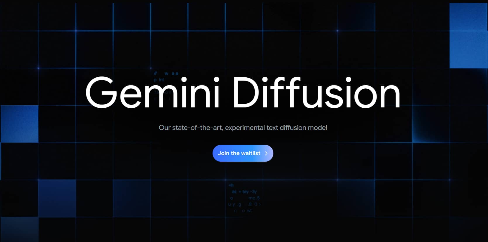 Gemini Diffusion 網站