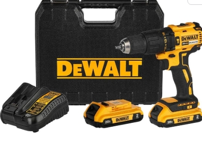 Parafusadeira Furadeira de Impacto Brushless 1/2 Pol 20V com 2 Baterias Carregador e Maleta DEWALT-D — foto 1