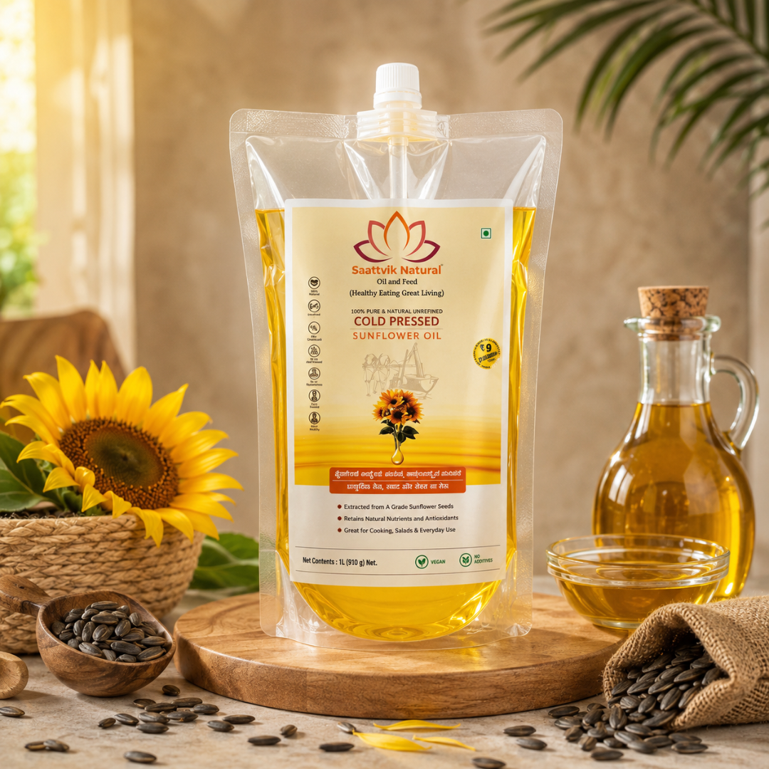 Zero Hexane-Ultra Cold Pressed Sunflower Oil
