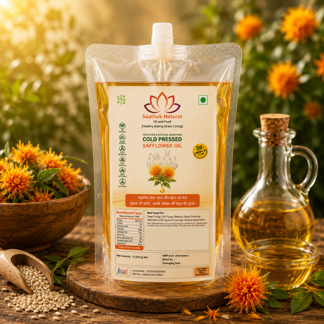 SaattvikNatural-Cold Pressed Safflower Oil(KUSUBI-KUSUM)