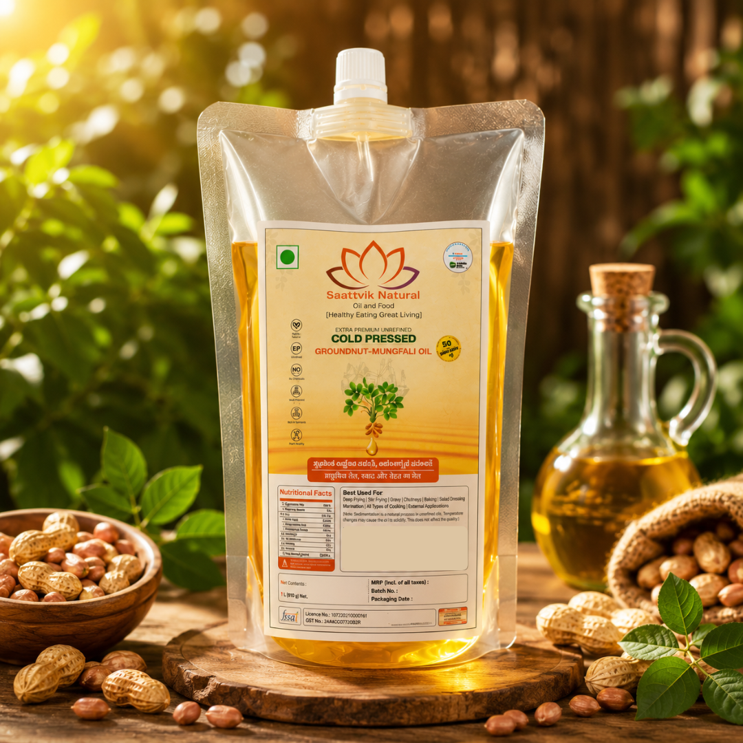 Saattvik Natural Ultra Cold Pressed Groundnut Oil