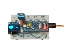Display Temperature and Humidity on OLED using STM32F103C8T6
