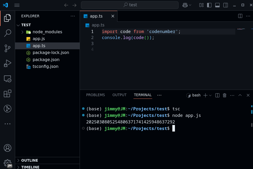 Code TypeScript