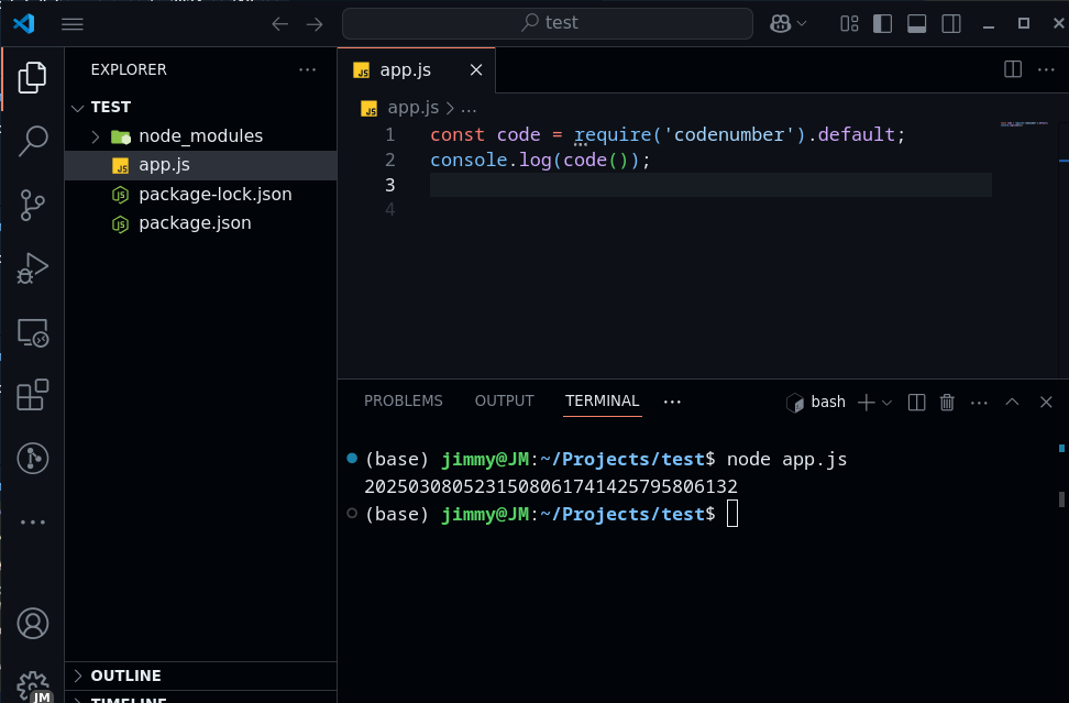 Code JavaScript