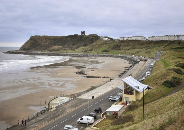 View of Scarborough North Bay, where we sat and waited.