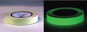 Pro Glow Vinyl Spike Tape - 1/2 x 10yd, Glow - Neon Production Supply