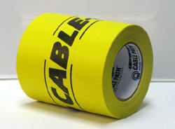 Pro Tapes Cable-Path Tape 4 x 30 yds Yellow Black CABLE-PATH Print