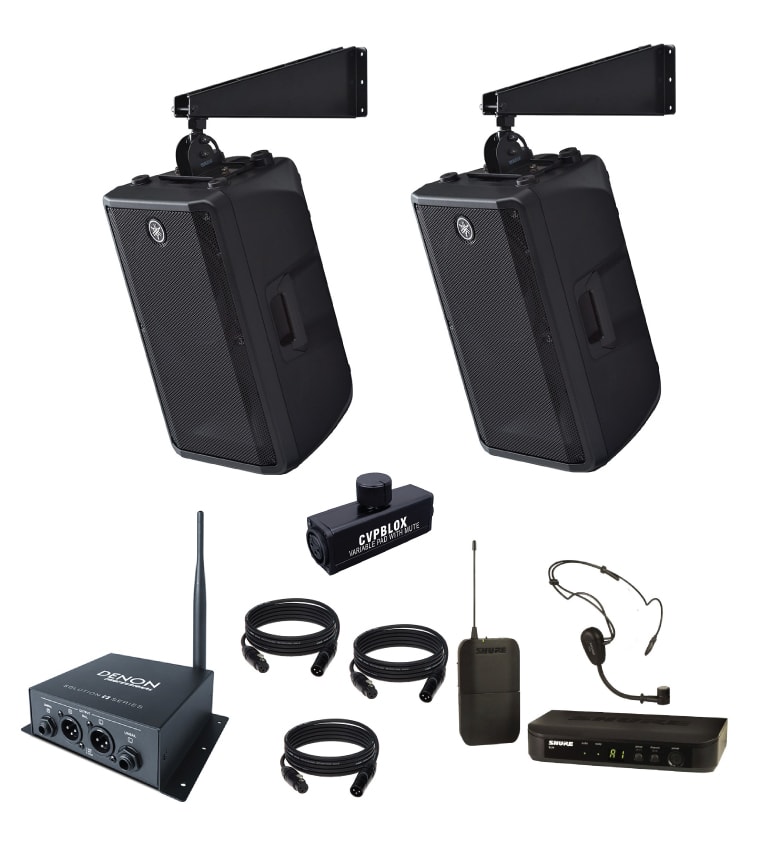 Crossfit Gym Sound System with Wireless Microphone and Bluetooth - Jireh  Supplies